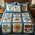 Wildblumen-Charme | 3-teiliges Tagesdecken-Set