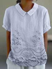 Lily | Blumenbestickte Bluse