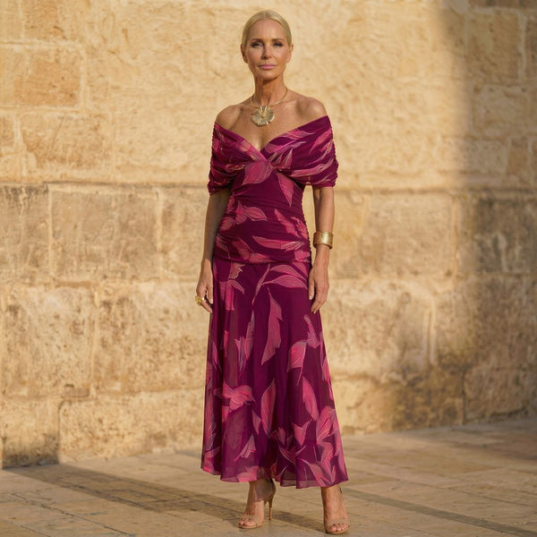 Celeste | Elegantes Kleid mit Blättern