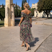 Mikaela | Maxikleid mit schulterfreiem Design