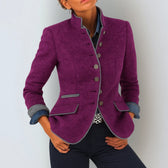 Anja™ | Elegante Strickjacke mit hohem Kragen
