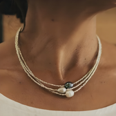Vintage Süsswasserperlenkette