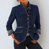 Anja™ | Elegante Strickjacke mit hohem Kragen