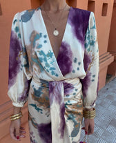 ELKE | KLEID MIT V-AUSSCHNITT
