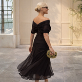 Mikaela | Maxikleid mit schulterfreiem Design