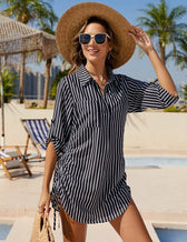 Megan | Luftiges Strand-Hemd mit verstellbarer Taille
