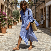 Willow | Elegantes Gestreiftes Sommerkleid