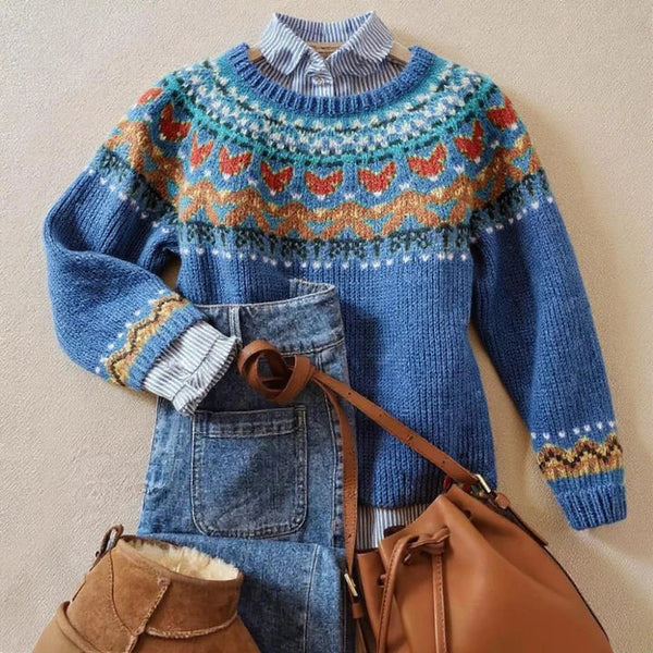 Kaylee™ | Klassischer Vintage Strickpullover