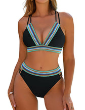 Stephanie | Figurbetontes Bikini-Set mit Kontrastdetails