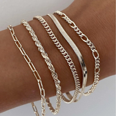 Ellen | Goldenes Armband-Set