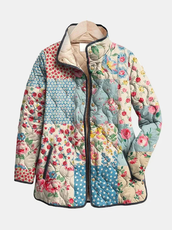 Zarae | Charmante Blumensteppjacke für Frauen