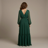 Maria - Chiffonkleid mit V-Ausschnitt