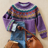 Solva™ | Klassischer Vintage Strickpullover