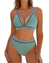 Stephanie | Figurbetontes Bikini-Set mit Kontrastdetails