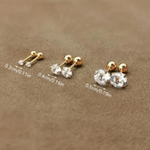Set aus 3 Paar eleganten Ohrringen