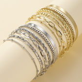 Ellen | Goldenes Armband-Set