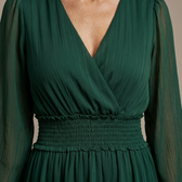 Maria - Chiffonkleid mit V-Ausschnitt