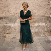 Mikaela | Maxikleid mit schulterfreiem Design