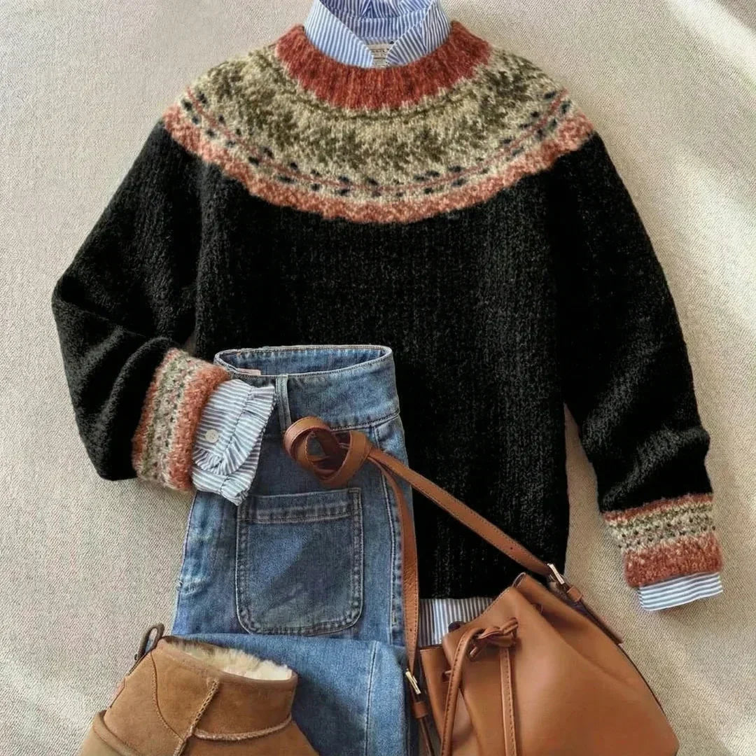 Samantha™ | Schicker Vintage Strickpullover
