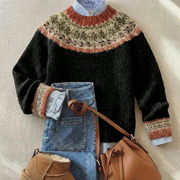 Samantha™ | Schicker Vintage Strickpullover
