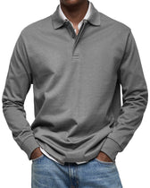 LAURENT MONACO | LUXUS POLOSHIRT MIT LANGEN ÄRMELN