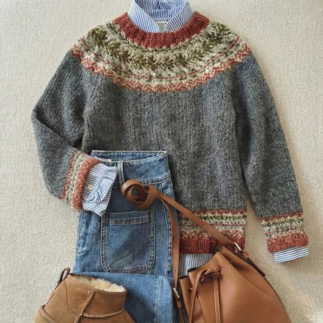 Megan™ | Klassischer Vintage Strickpullover