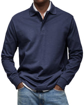 LAURENT MONACO | LUXUS POLOSHIRT MIT LANGEN ÄRMELN