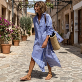 Willow | Elegantes Gestreiftes Sommerkleid