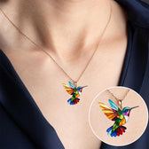 Buntes Kolibri-Halsband