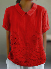 Lily | Blumenbestickte Bluse