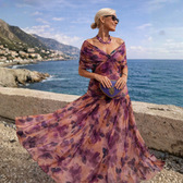 Mikaela | Maxikleid mit schulterfreiem Design