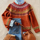 Simona™ | Schicker Vintage Strickpullover