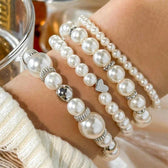 Liebende Perlenarmband™ | Set von 4