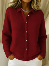 Katrina | Strukturierter Strick-Button-Cardigan