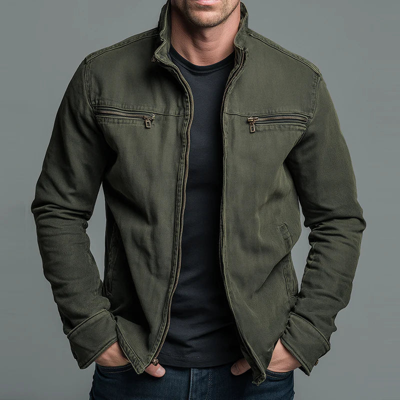 Marcos | Vintage Baumwolljacke mit Reissverschluss