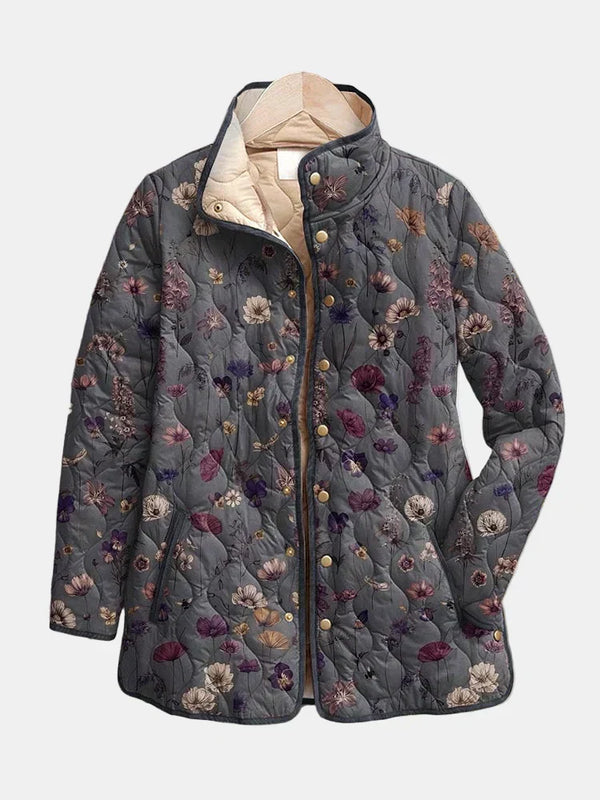 Niva | Vintage Blumenmuster Steppjacke