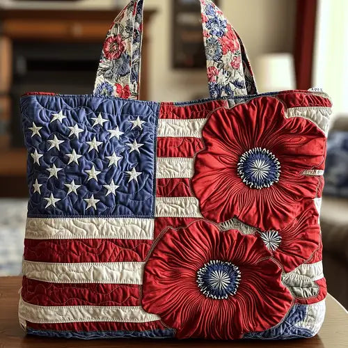 Liberty Rose | Handgemachte Stepp-Tasche