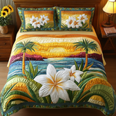 Aloha Blüten | 3-teiliges Tagesdecken-Set