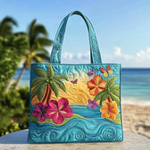 Inselbrise | Handgefertigte Stepp-Tasche
