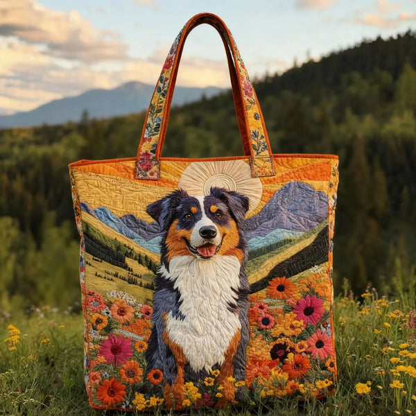 Bergwiesen-Begleiter | Handgemachte Stepp-Tasche
