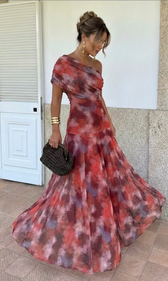 GIORGINA / LANGES DESIGNERKLEID