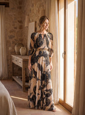 Bedrucktes Chiffonkleid