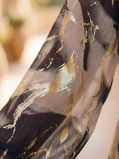 Bedrucktes Chiffonkleid
