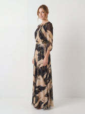Bedrucktes Chiffonkleid