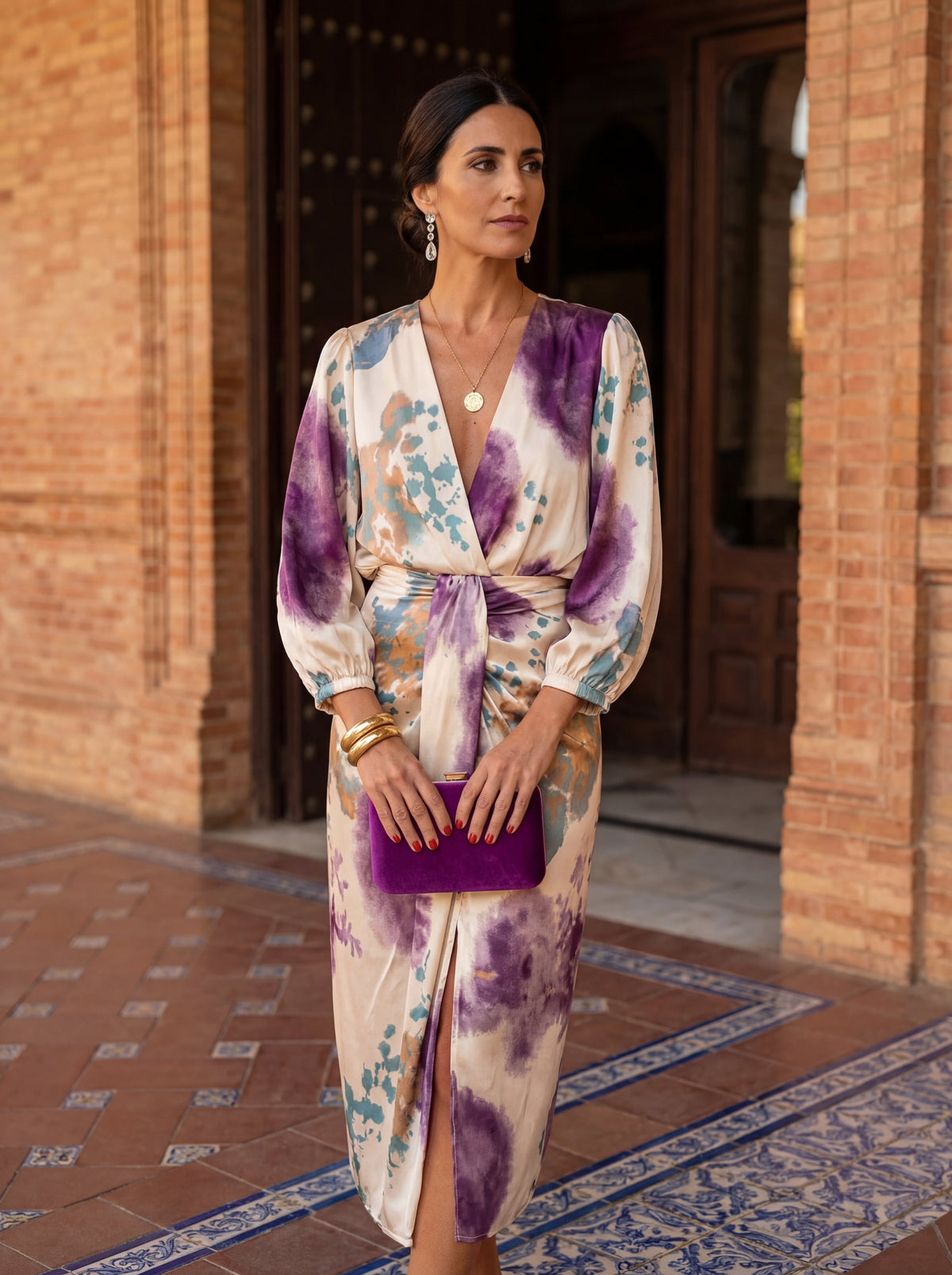 Valeria | V-Ausschnitt Kleid
