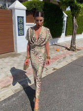 Emmeline™ - KUPFER MIDI-KLEID