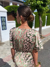 Emmeline™ - KUPFER MIDI-KLEID