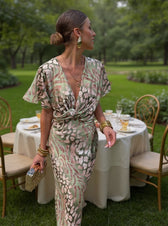 Emmeline™ - KUPFER MIDI-KLEID