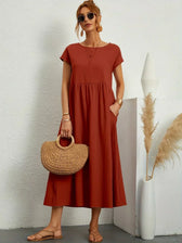 Gabrielle™ — Fliessendes Midi-Kleid mit zeitloser Eleganz