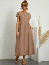 Gabrielle™ — Fliessendes Midi-Kleid mit zeitloser Eleganz